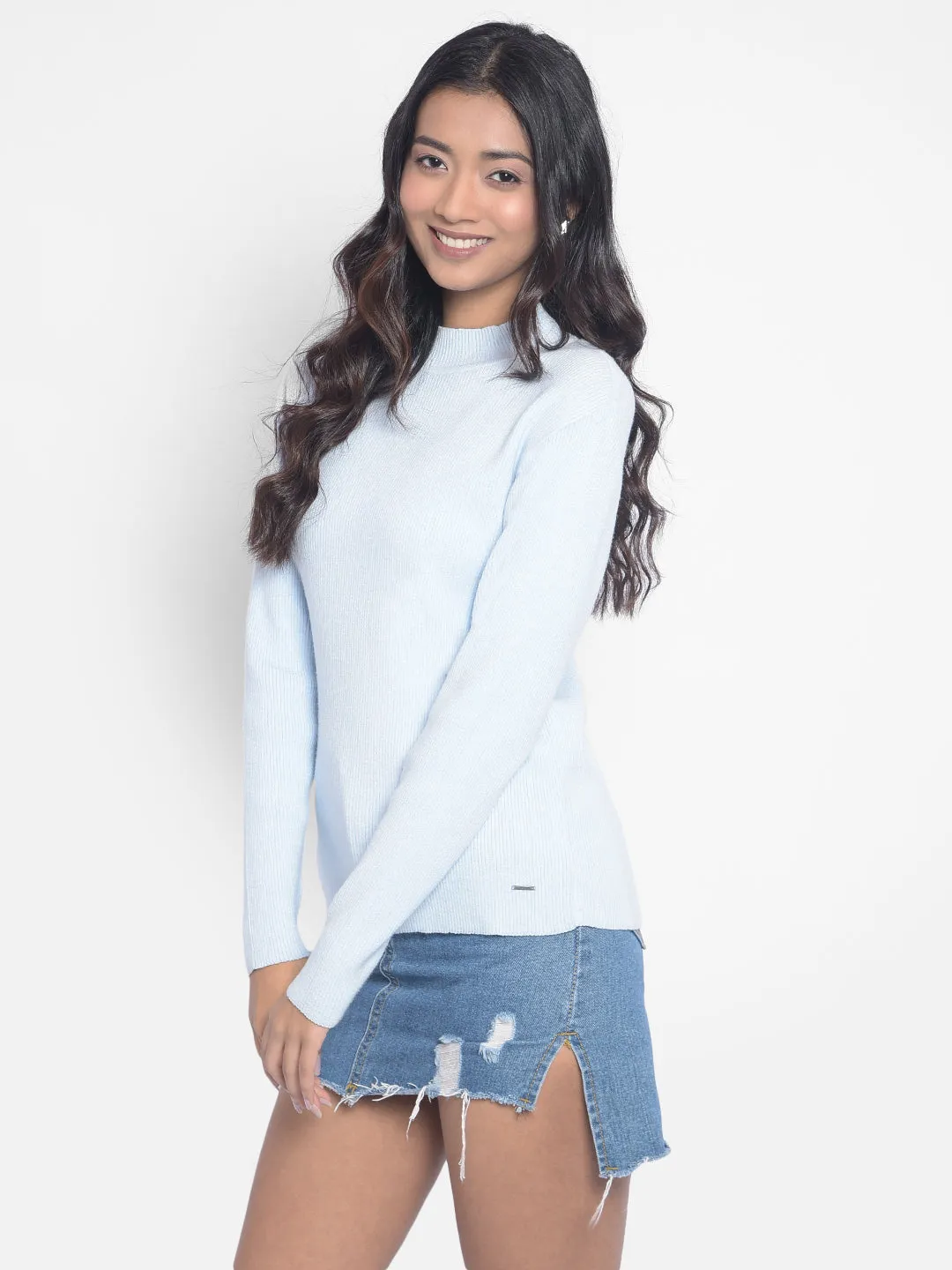 Light Blue Sweaters