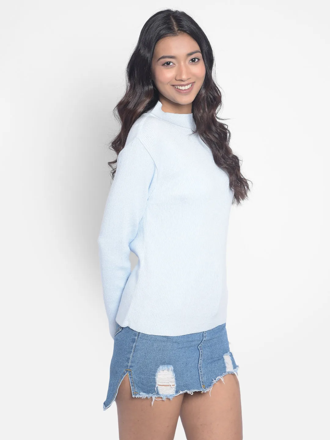 Light Blue Sweaters