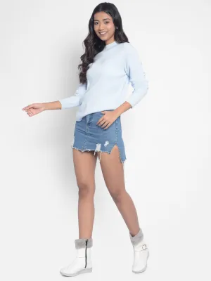 Light Blue Sweaters