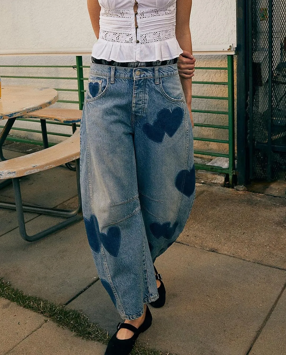 LOAIHA Barrel Jeans for Women Loose Wide Leg Cropped Jeans Vintage Ankle Denim Pants Mid Rise Y2k Baggy Boyfriend Jeans