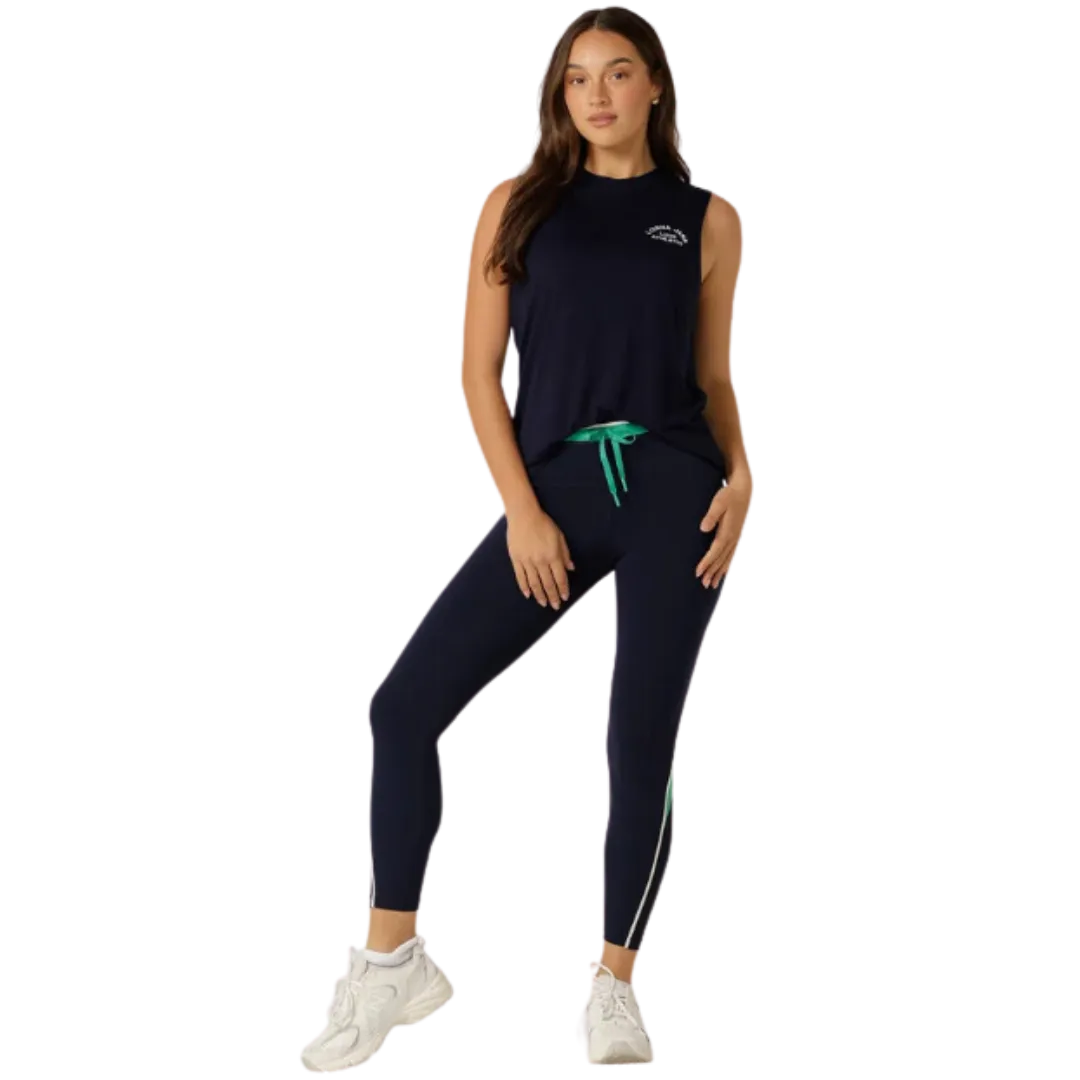 Lotus Muscle Tank - French Navy