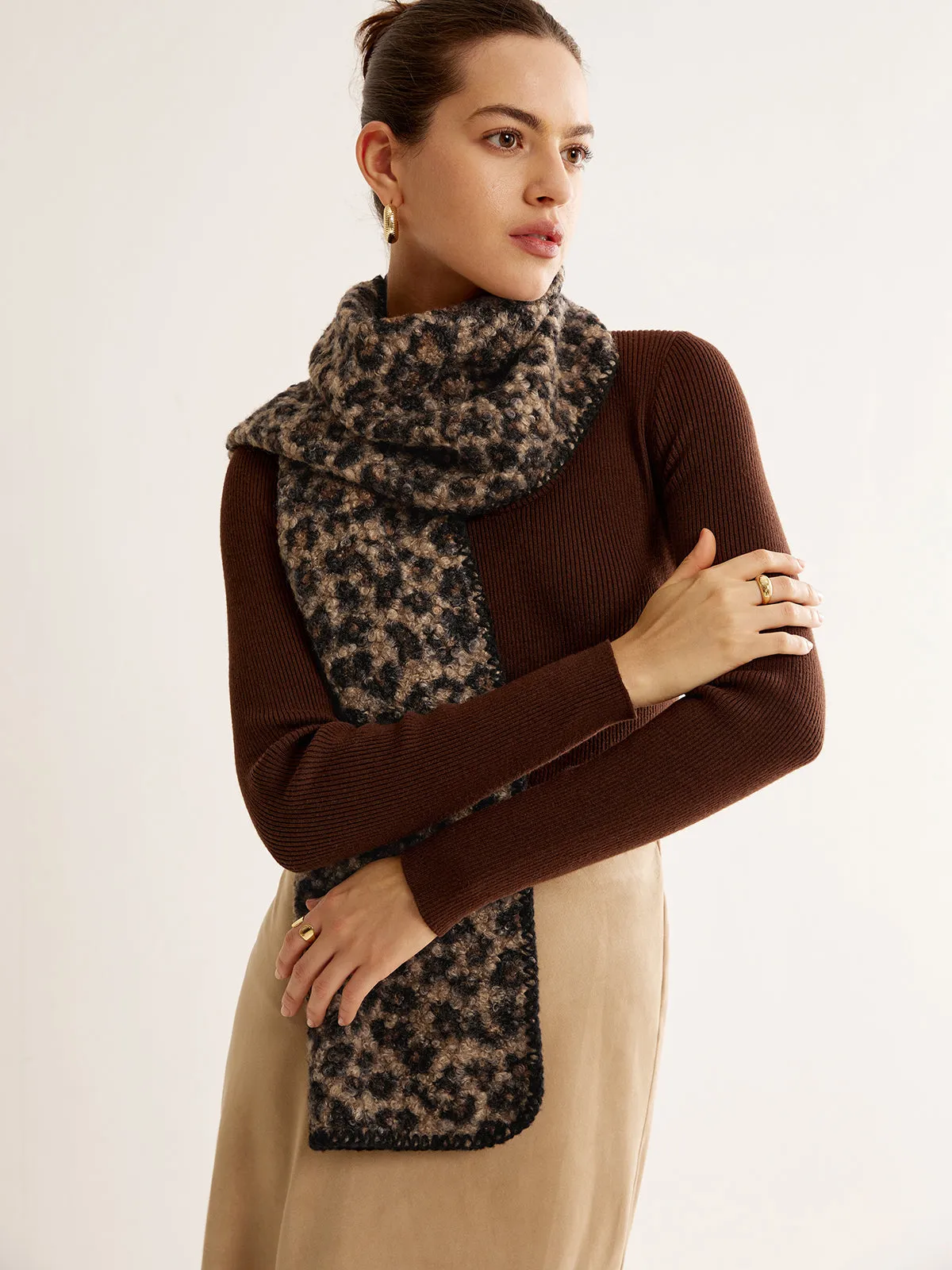 Luipaard Print Minky Sjaal