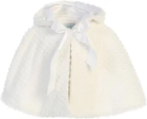 Made in USA - White Cardigan for Girls - Faux Fur Sweaters for Girls - Dress Bolero for Toddler - Baby Kids Shrug