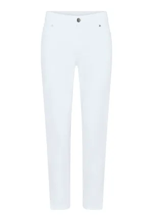 Magic Fit Cropped White Jeans