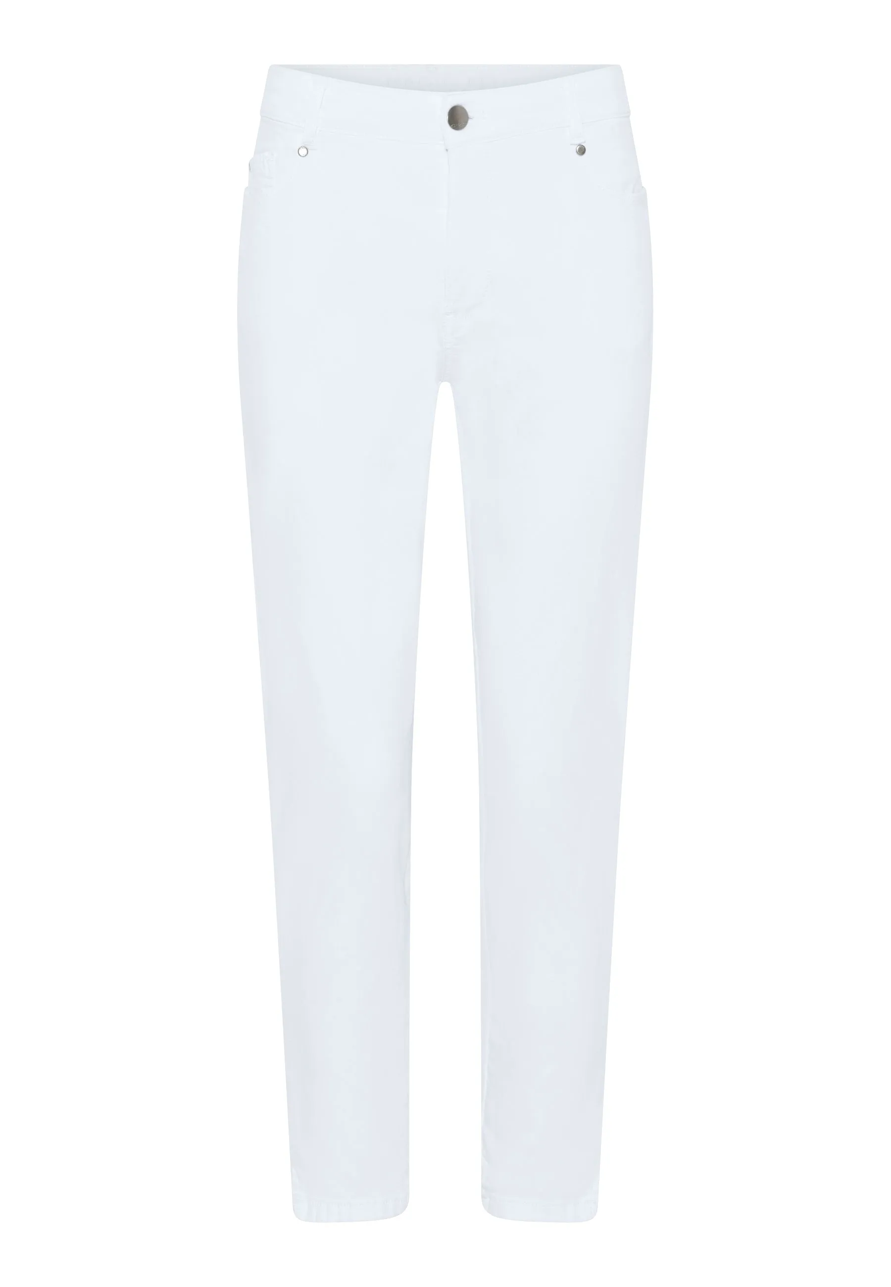 Magic Fit Cropped White Jeans