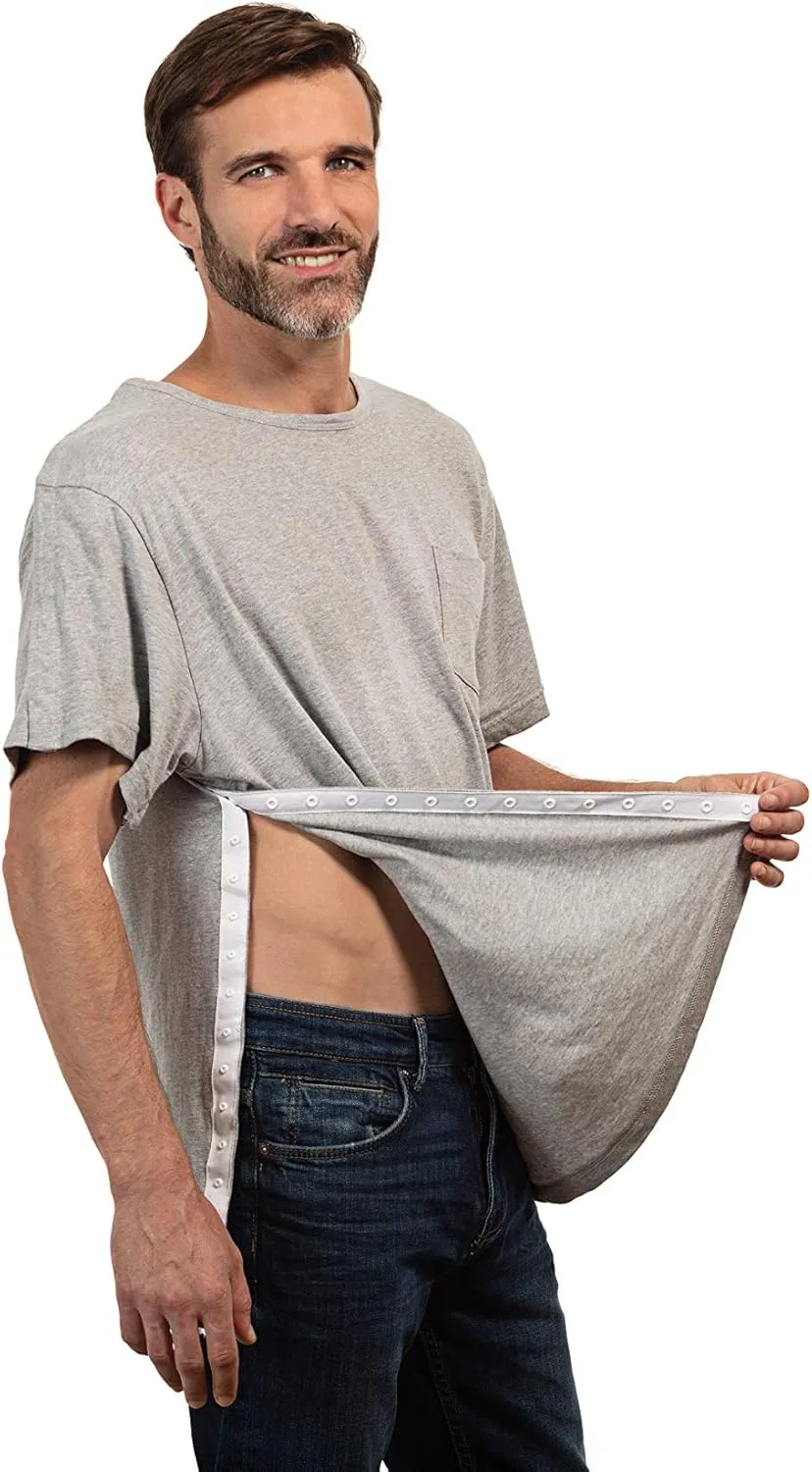 MAI Post Shoulder Surgery Shirts for Men - Tear Away Recovery Shirt, Premium Chemotherapy Clothing | Breathable & Comfortable
