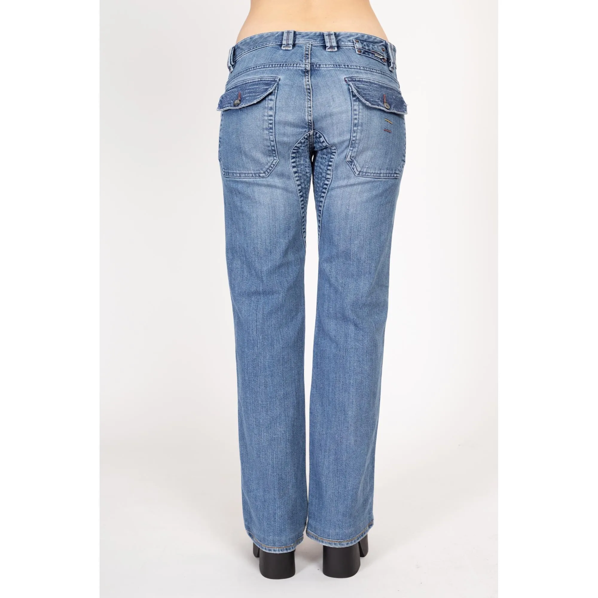 Medium Y2K Diesel Industry Low Rise Bootcut Jeans Size 31