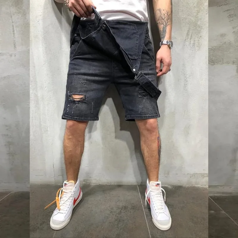 Men's Jeans Rompers Fashionable Suspenders Bibs Denim Jumpsuits S S1611183