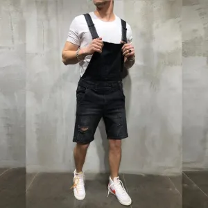 Men's Jeans Rompers Fashionable Suspenders Bibs Denim Jumpsuits S S1611183