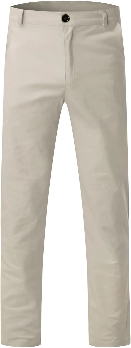 Mens Slim Fit Skinny Chino Pants Solid Tapered Stretchy Casual Trousers for Men Comfort Flat Front Dress Pants for Work