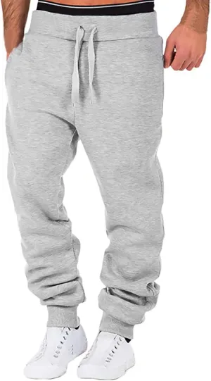Mens Workout Cargo Sweatpants Sweatpants for Men Men's Active Basic Jogger Fleece Joggers Pants Men Outdoor Pocket