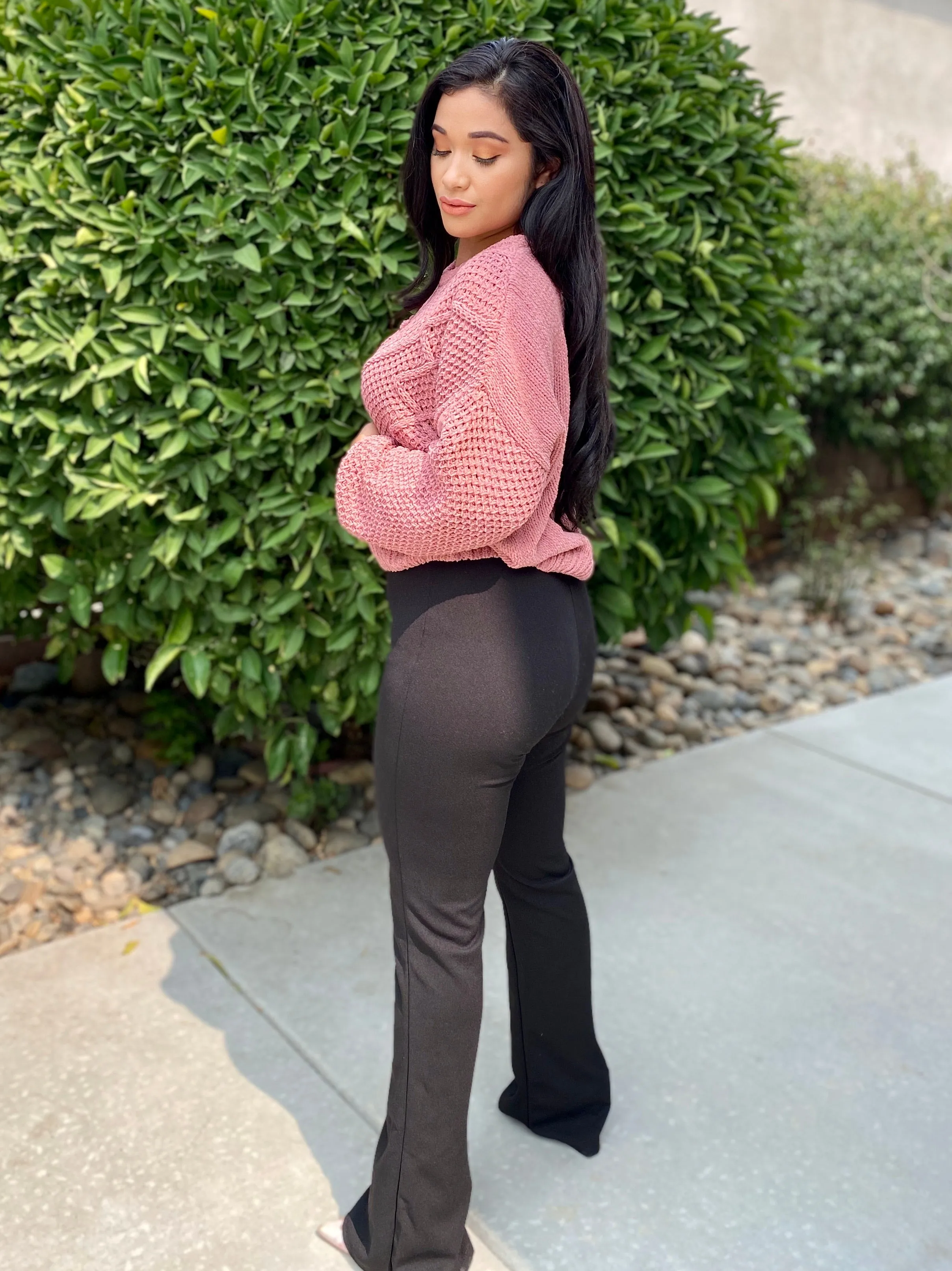 Nora Cable Knit Sweater (muave)
