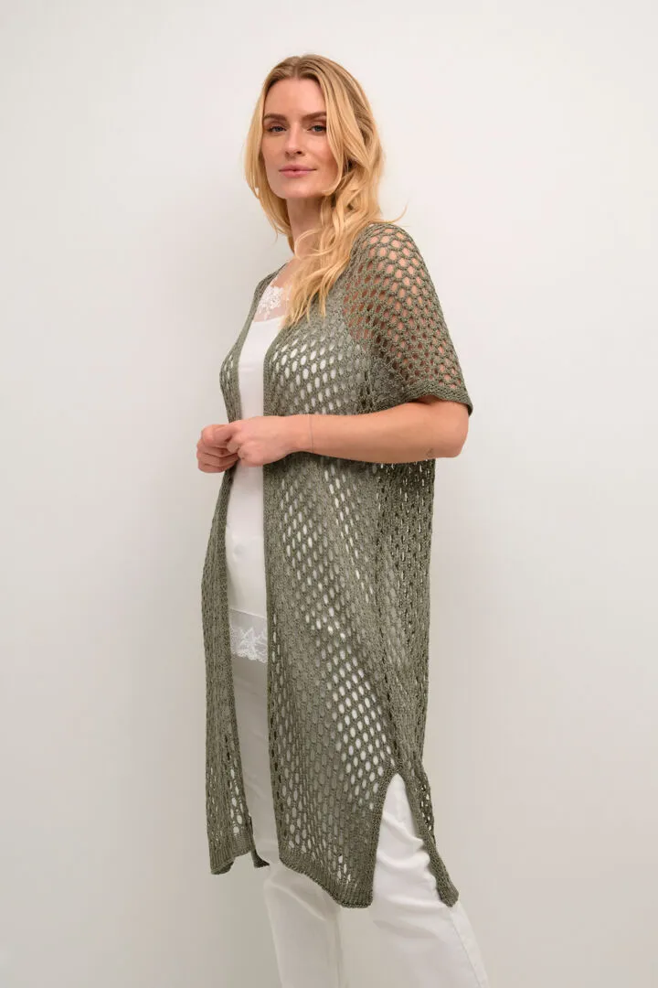Oanah Crochet Sleeveless Cardigan