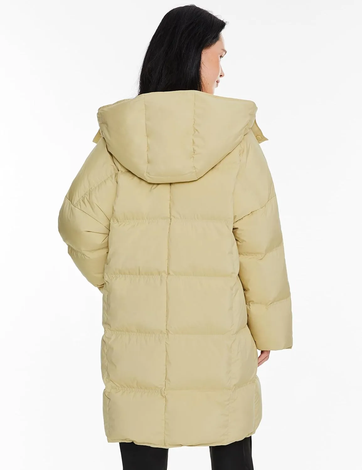 Orolay Women's Winter Down Jacket Puffy Puffer Jacket Warm Coat with Detachable Hood