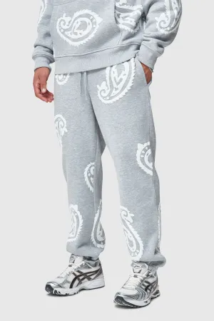 PAISLEY JOGGER - GREY