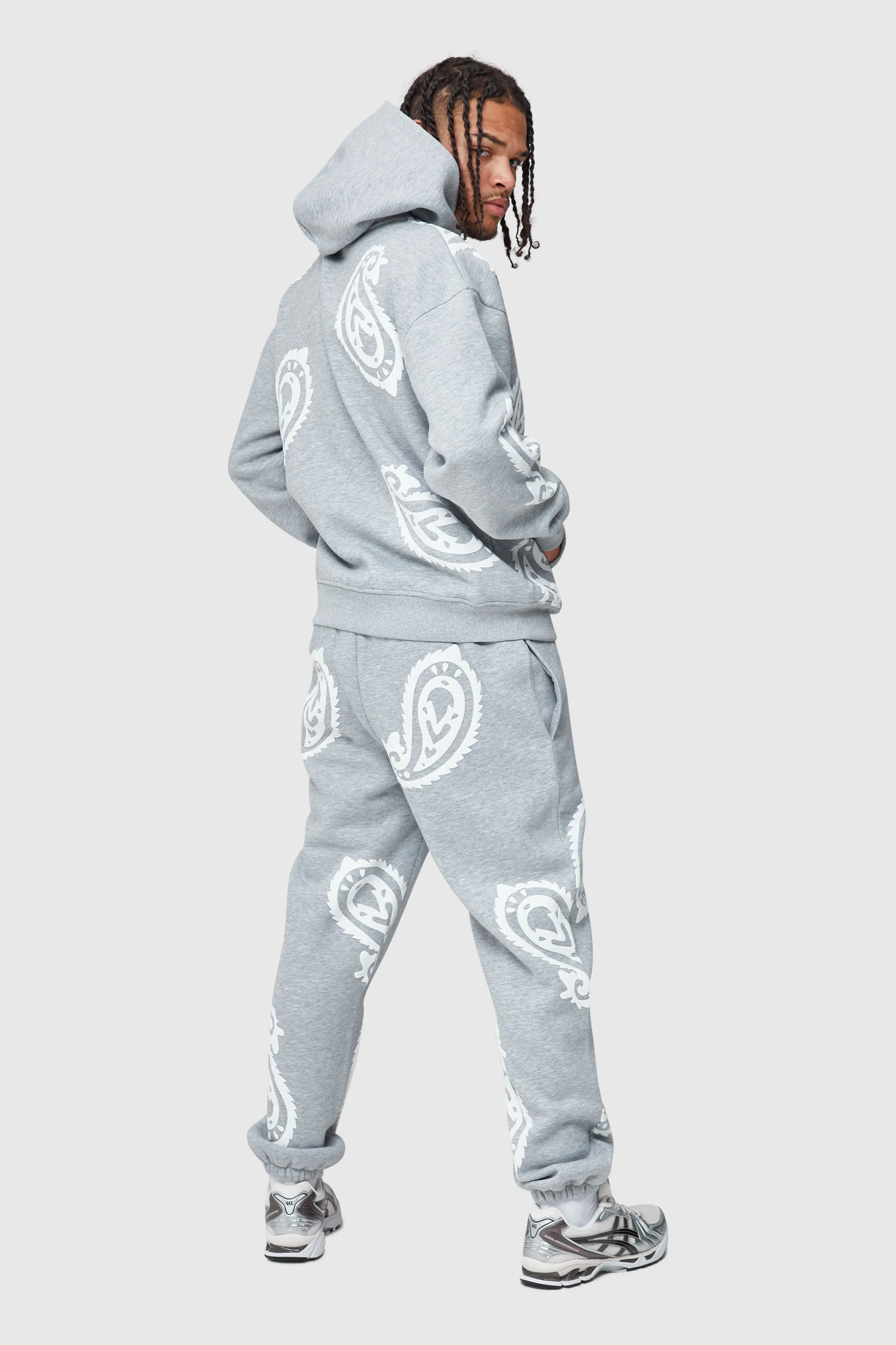 PAISLEY JOGGER - GREY