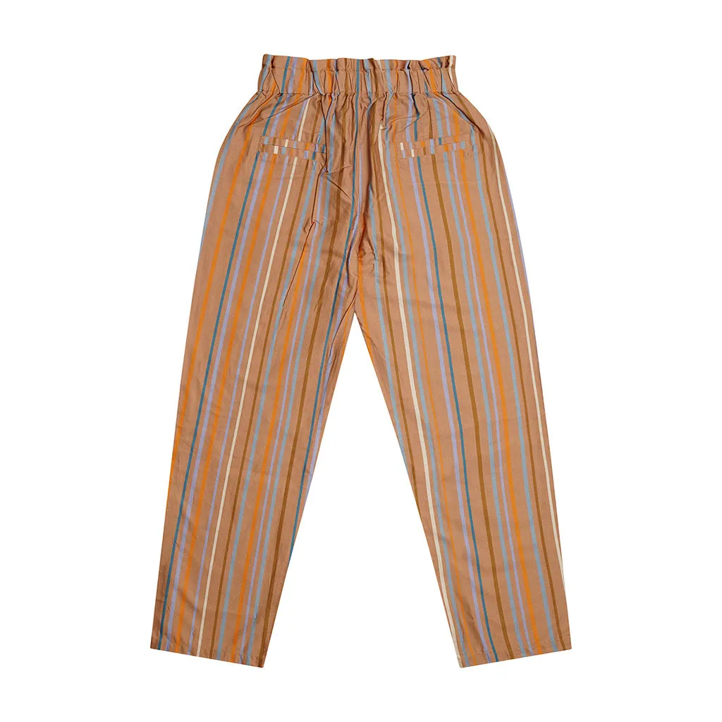Pants High Waist Multi Colour Stripes