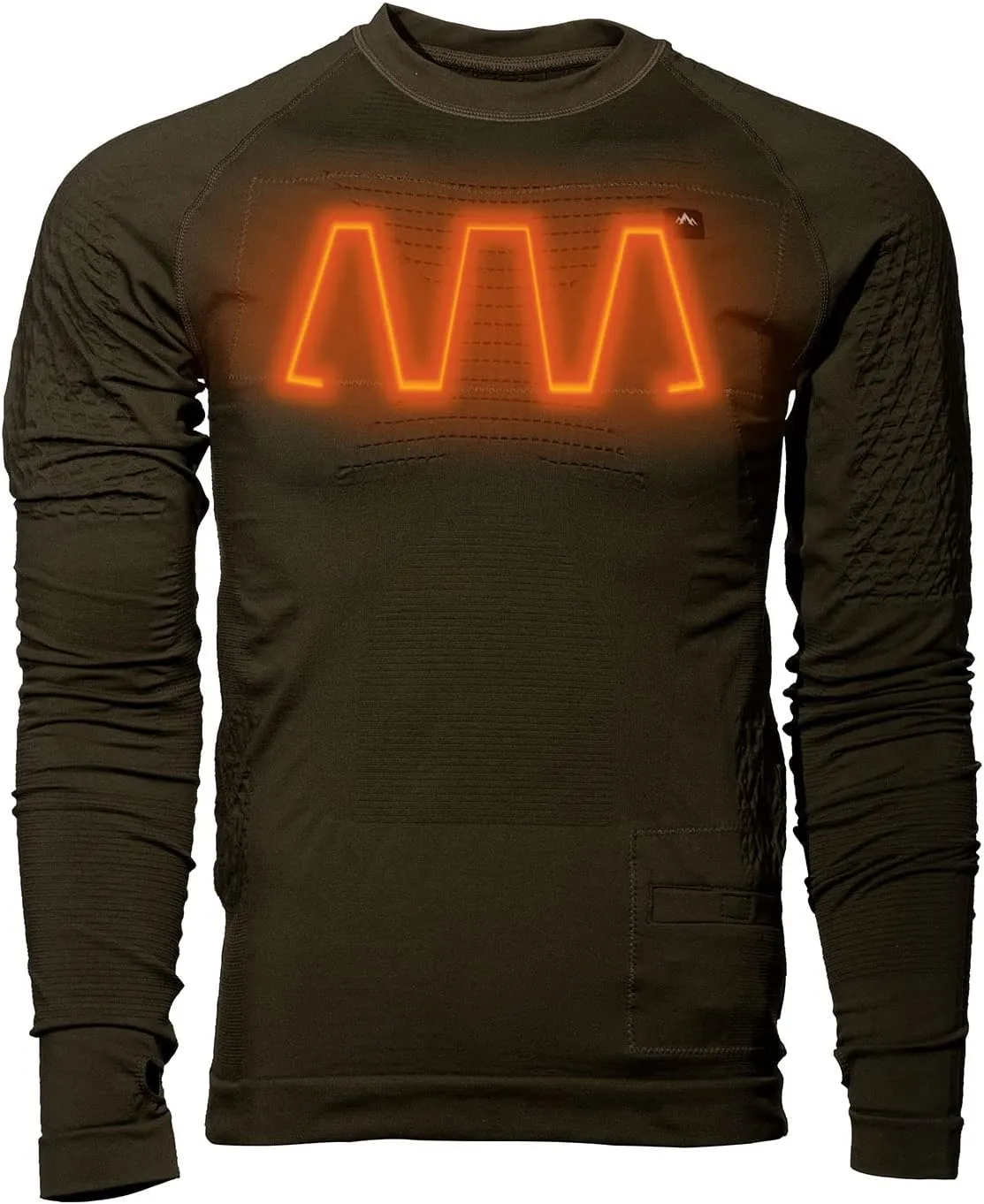 Pnuma Outdoors IconX Heated Core Comfortable Long Sleeve Shirt with Rechargeable Battery - Three Adjustable Heat Settings
