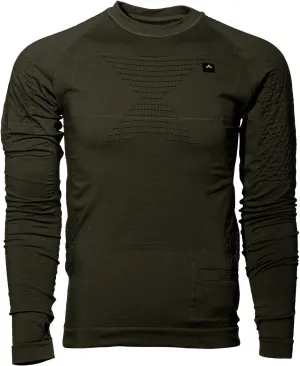 Pnuma Outdoors IconX Heated Core Comfortable Long Sleeve Shirt with Rechargeable Battery - Three Adjustable Heat Settings