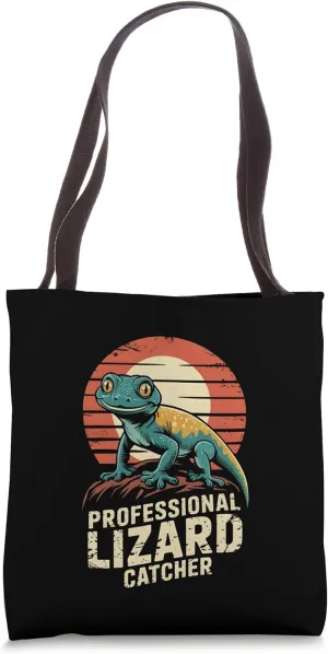 Professional Lizard Catcher Funny Reptile Lover Men Women Tote Bag