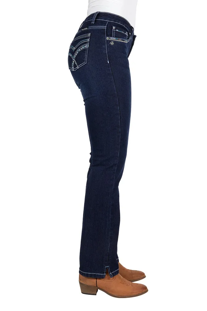 Pure Western Womens Jeans | Oda | Straight Leg | Midnight