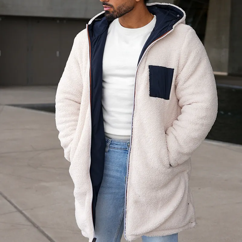 Reversible Hooded Windbreaker Coat