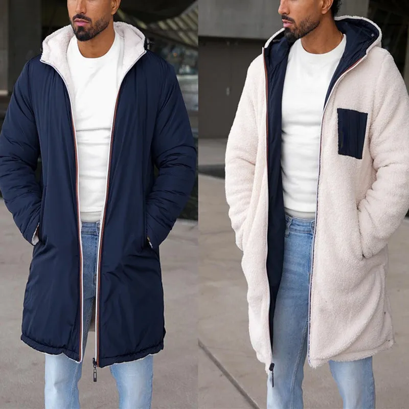 Reversible Hooded Windbreaker Coat