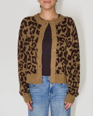 Savannah Cheetah Print Sweater Cardigan