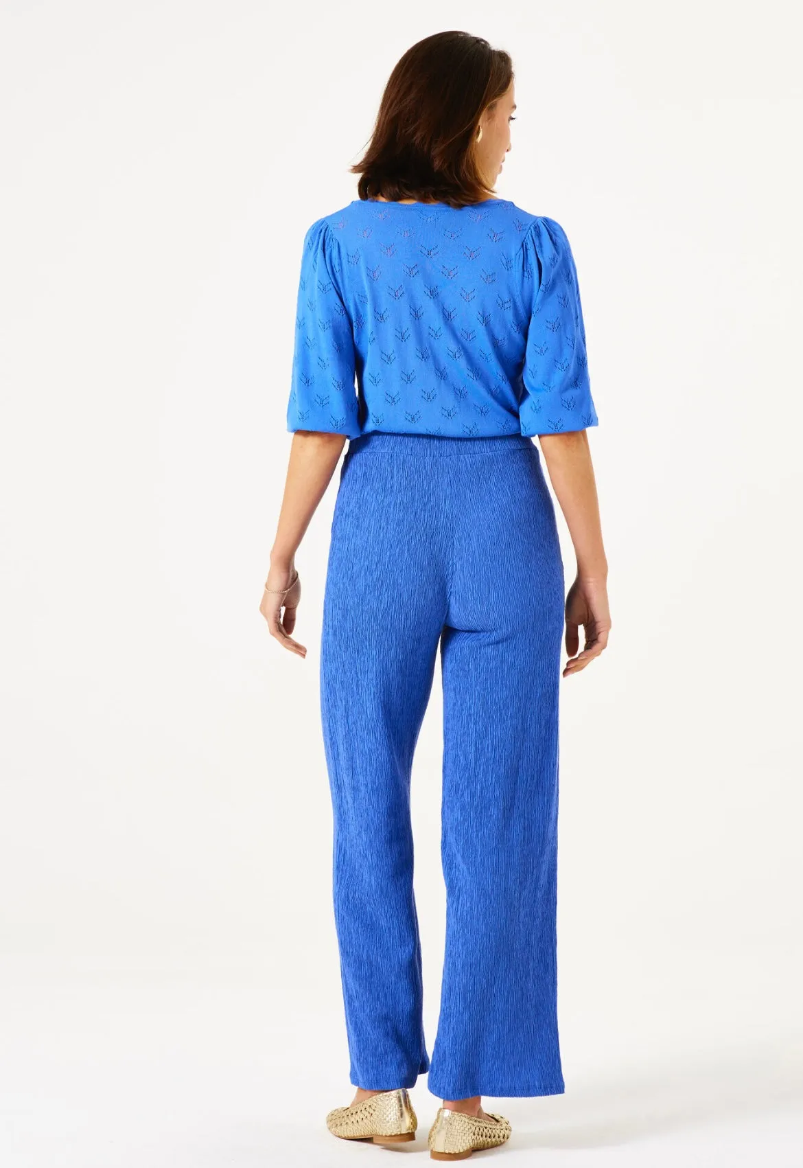 SCALLOP DAZZLING BLUE CARDI