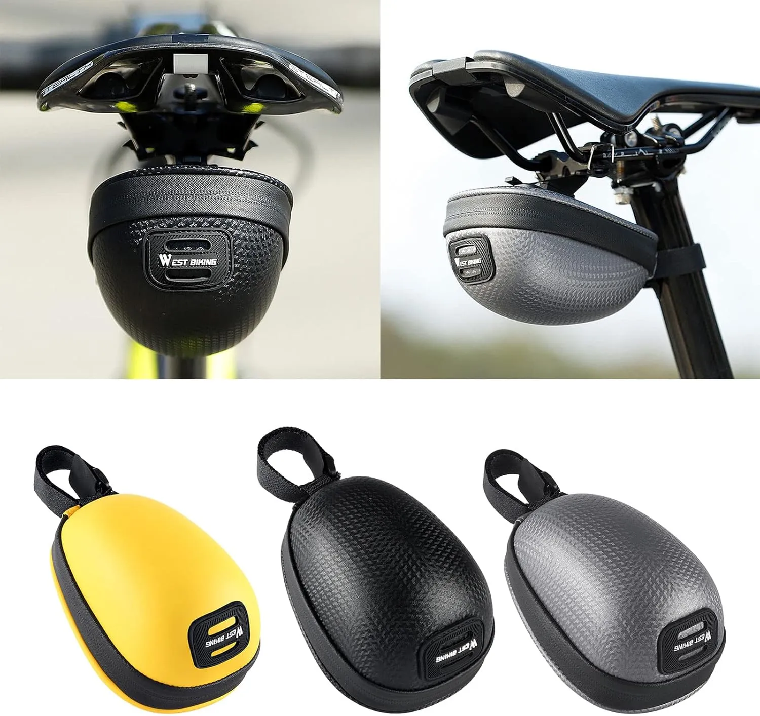 Seat-Bag Waterproof Bicycle Bag Under Seat-Cycling Seat-Pack for Mountain Road Bikes Cycling Accessories Seat-Storage Bag