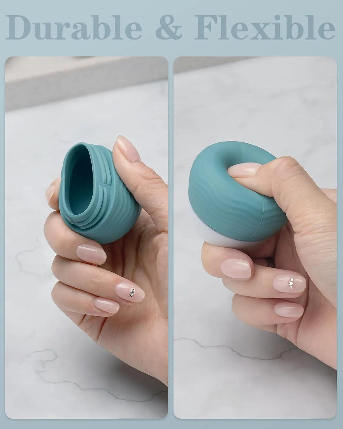 Silicone Cream Jars, TSA Approved Travel Size Containers, Leak-proof Travel Essentials/Accessories with Lid for Cosmetic Face Body Cream (4 Pack)