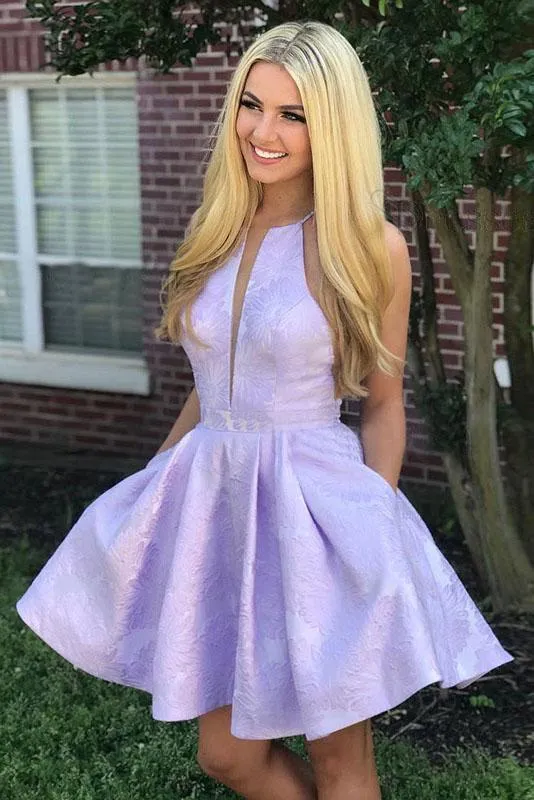 Sleeveless Lace Short Cocktail Dresses Homecoming Dresses