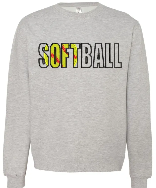 Softball/Baseball Embroidered Sweaters