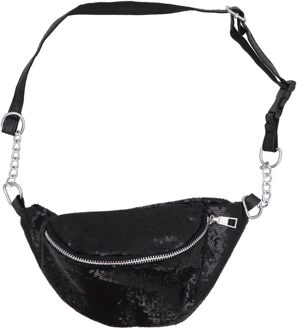 SOIMISS Elegant Travel Waist Pouch Small Fanny Pack Sequins for Fashionable Outfits
