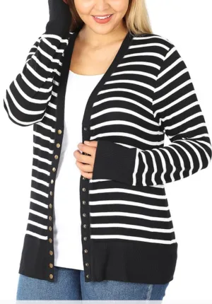 Stripe Cardigan