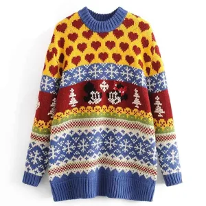 STYLISH MICKEY MOUSE KNITTED SWEATER