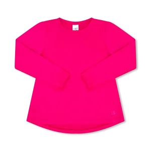 Taylor T Long Sleeve - Power Pink, Totally Turquoise