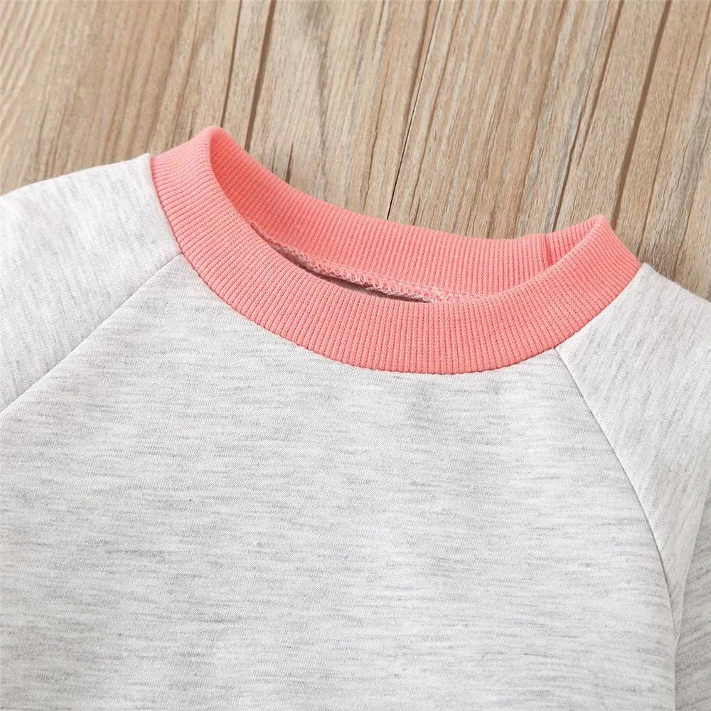 Unisex Casual Long Sleeve Top & Pants Girls Wholesale Childrens Clothing