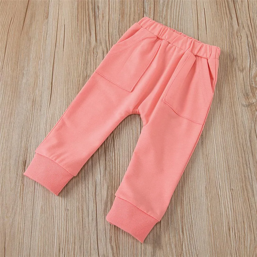 Unisex Casual Long Sleeve Top & Pants Girls Wholesale Childrens Clothing