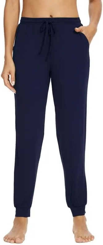WiWi Pajama Pants for Women Soft Viscose from Bamboo Comfortable Womens Lightweight Sleep Pj Bottoms S-XXL