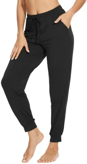 WiWi Pajama Pants for Women Soft Viscose from Bamboo Comfortable Womens Lightweight Sleep Pj Bottoms S-XXL