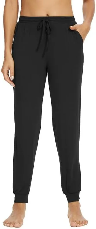 WiWi Pajama Pants for Women Soft Viscose from Bamboo Comfortable Womens Lightweight Sleep Pj Bottoms S-XXL