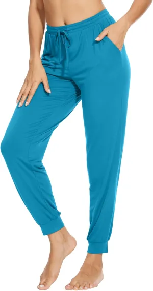 WiWi Pajama Pants for Women Soft Viscose from Bamboo Comfortable Womens Lightweight Sleep Pj Bottoms S-XXL