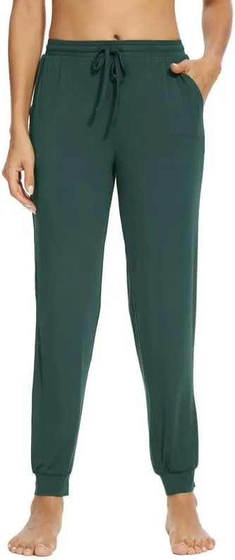 WiWi Pajama Pants for Women Soft Viscose from Bamboo Comfortable Womens Lightweight Sleep Pj Bottoms S-XXL
