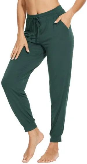 WiWi Pajama Pants for Women Soft Viscose from Bamboo Comfortable Womens Lightweight Sleep Pj Bottoms S-XXL