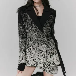 Women Printed Blazer