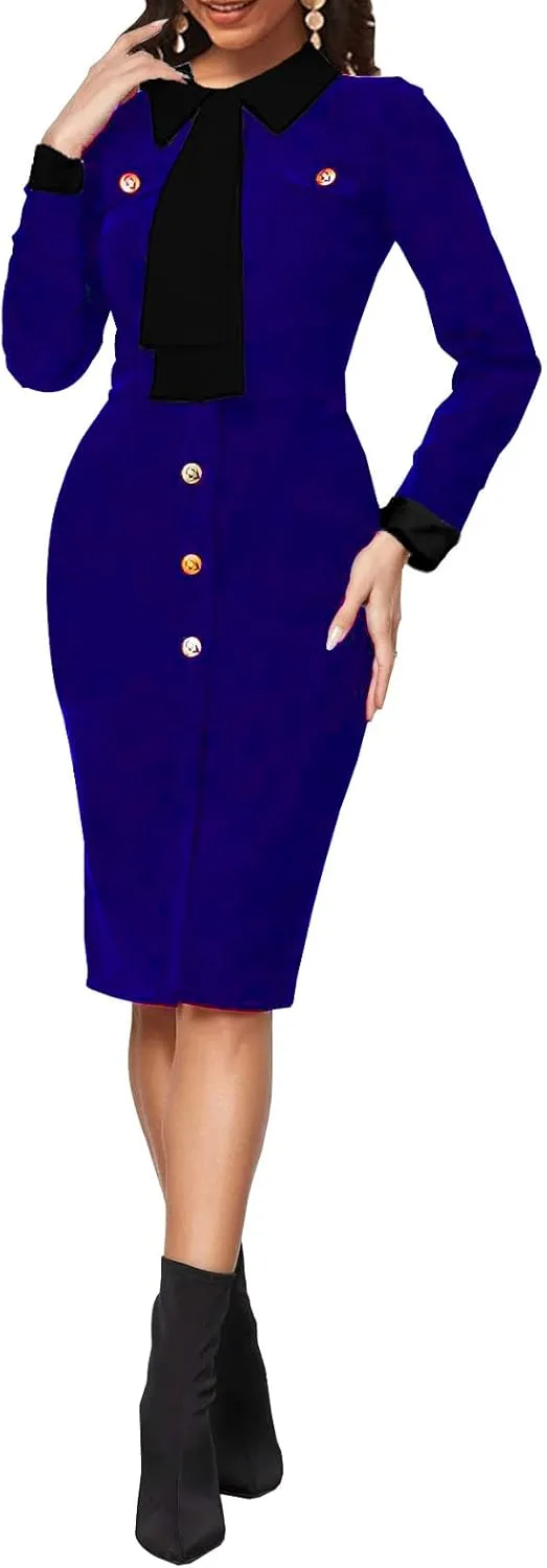 Women's Elegant Dress Sexy Clubwear Casual Fashion Pencil Outfits Bodycon Maxi Wear to Work Dresse