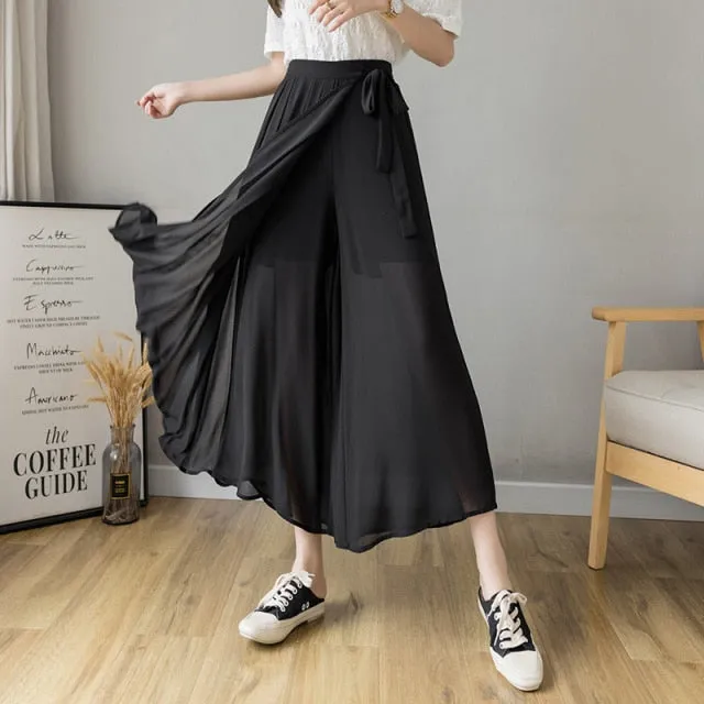 Women’s High-Waist Wrap Skirt & Pants