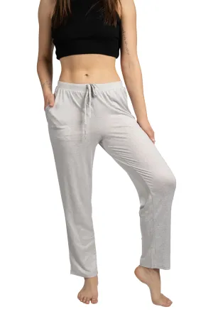 Women's "NO BAD DAYS" Tapered Leg Drawstring Pajama Pants with Pockets and Graphic Text