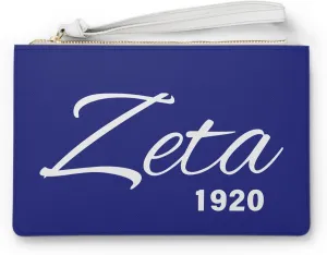 Zeta Inspired Clutch Bag, 1920s Royal Blue and White Purse, Evening Handbag, Vintage Style Accessories, Art Deco Clutch,